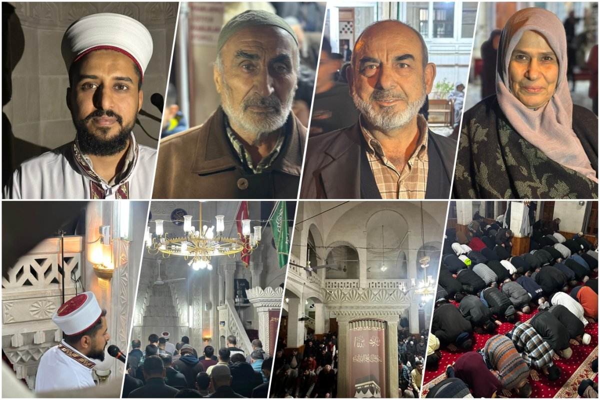 Adana’da ilk teravih heyecanı: Ramazan coşkusu ve Gazze için dualar