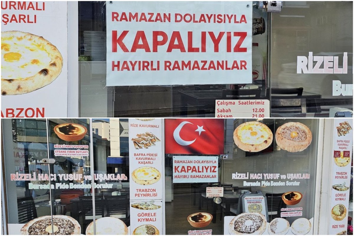 Esnaftan örnek davranış: Ramazan nedeniyle kapalıyız