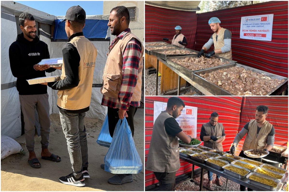 Yetimler Vakfı, Gazzelilerin iftar yemeklerini hazırlıyor