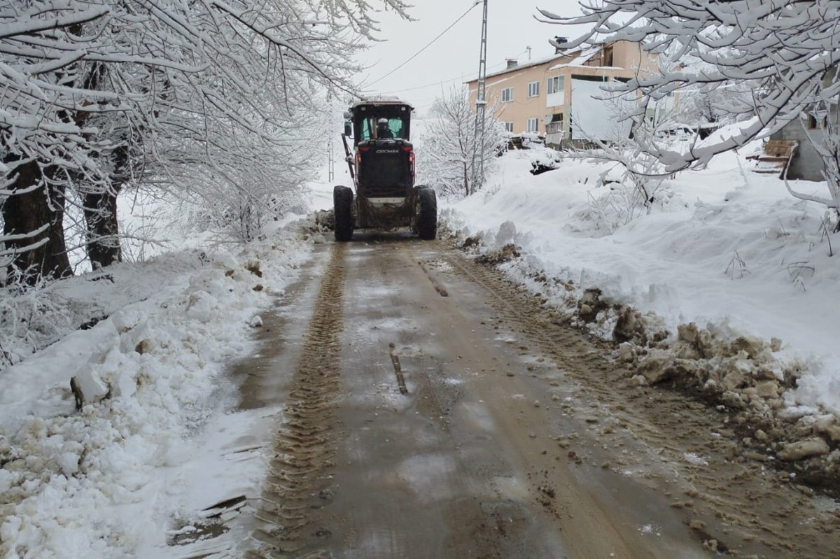Malatya'da 109 mahalle yolunda karla mücadele çalışması sürüyor