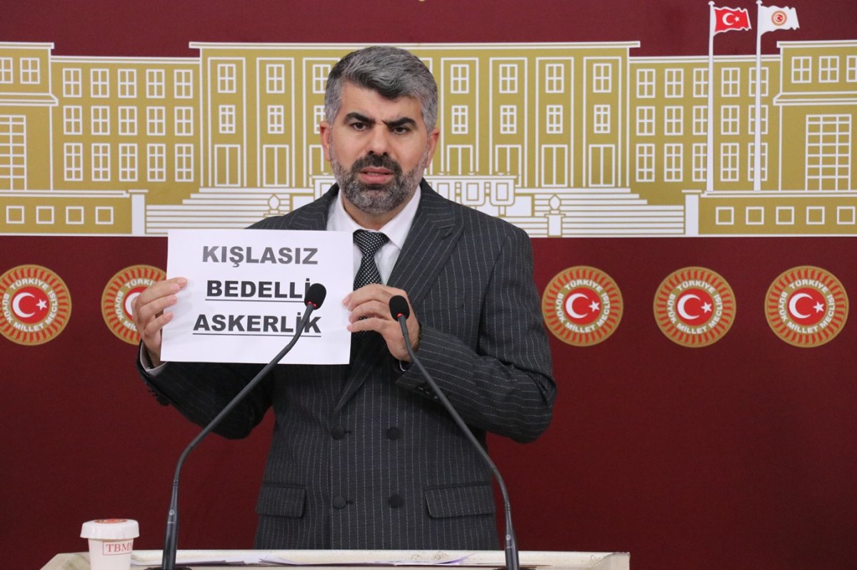 HÜDA PAR Milletvekili Dinç: Bedelli askerlikte kışla zorunluluğu olmamalı