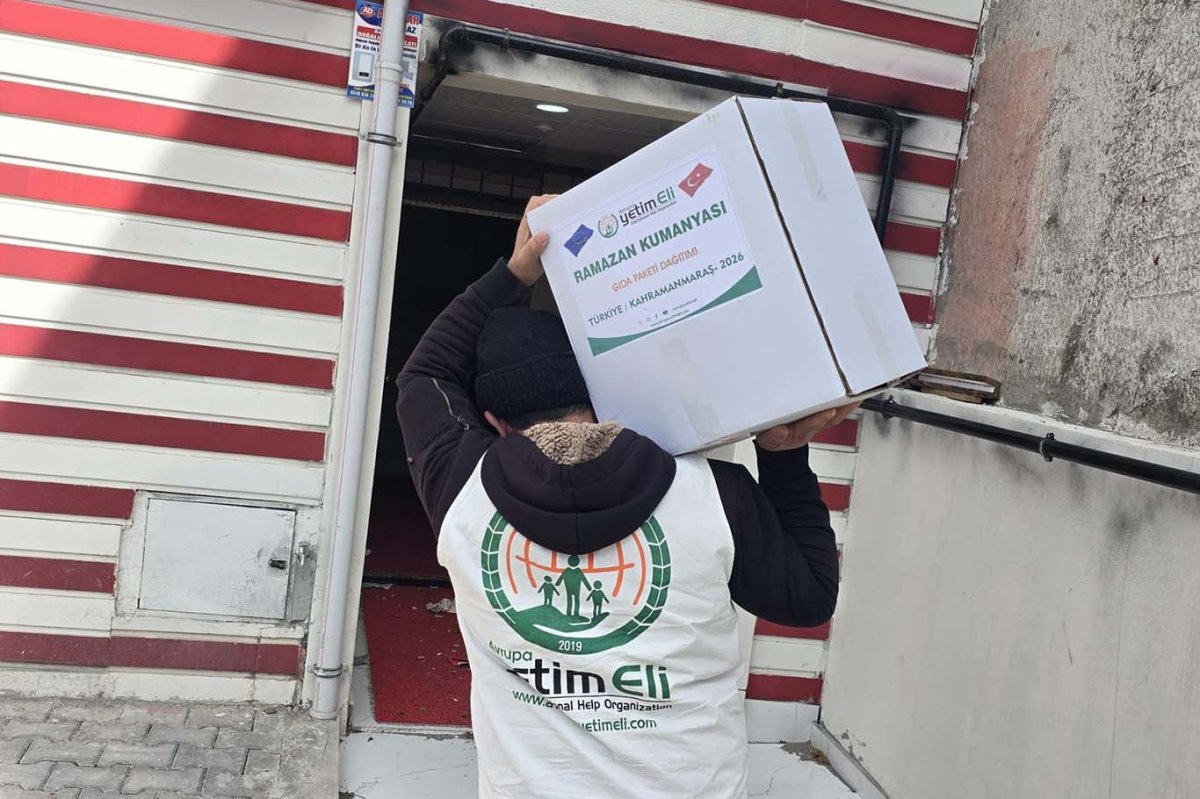 Kahramanmaraş’ta ihtiyaç sahibi ailelere Ramazan kolisi desteği
