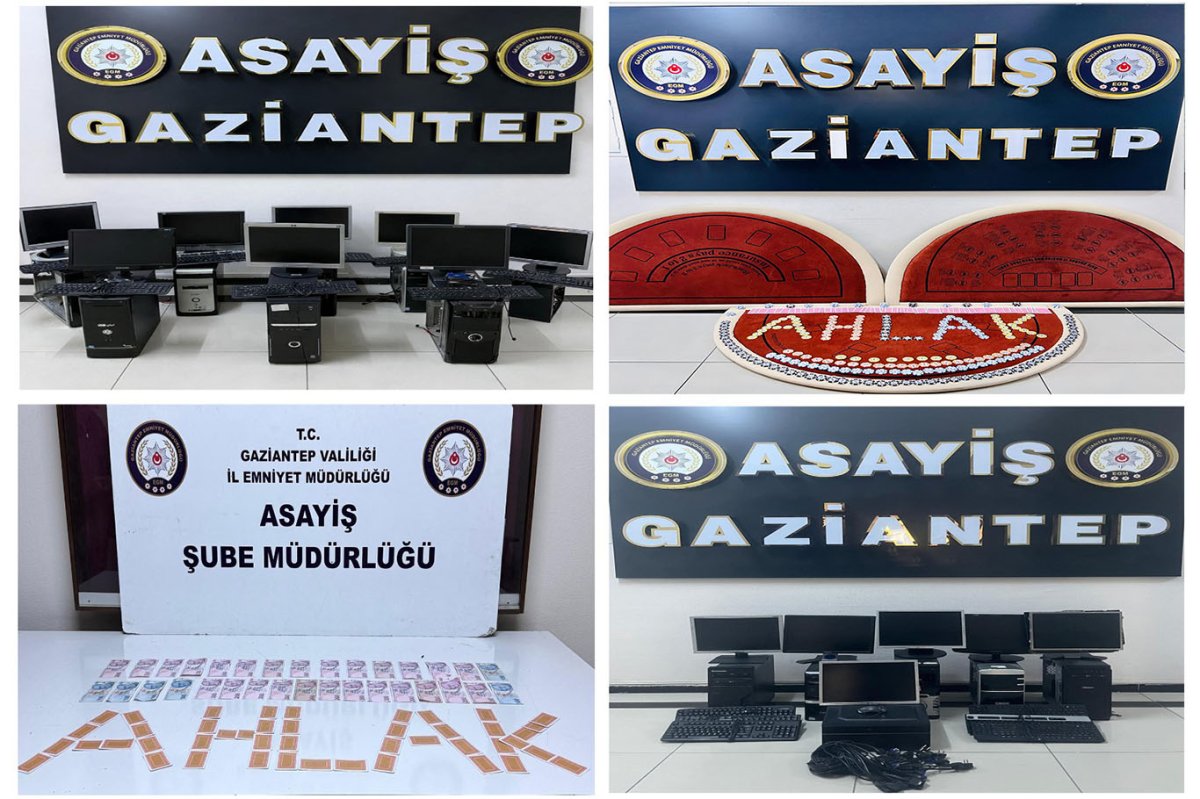 Gaziantep’te kumar operasyonu: 25 iş yeri kapatıldı