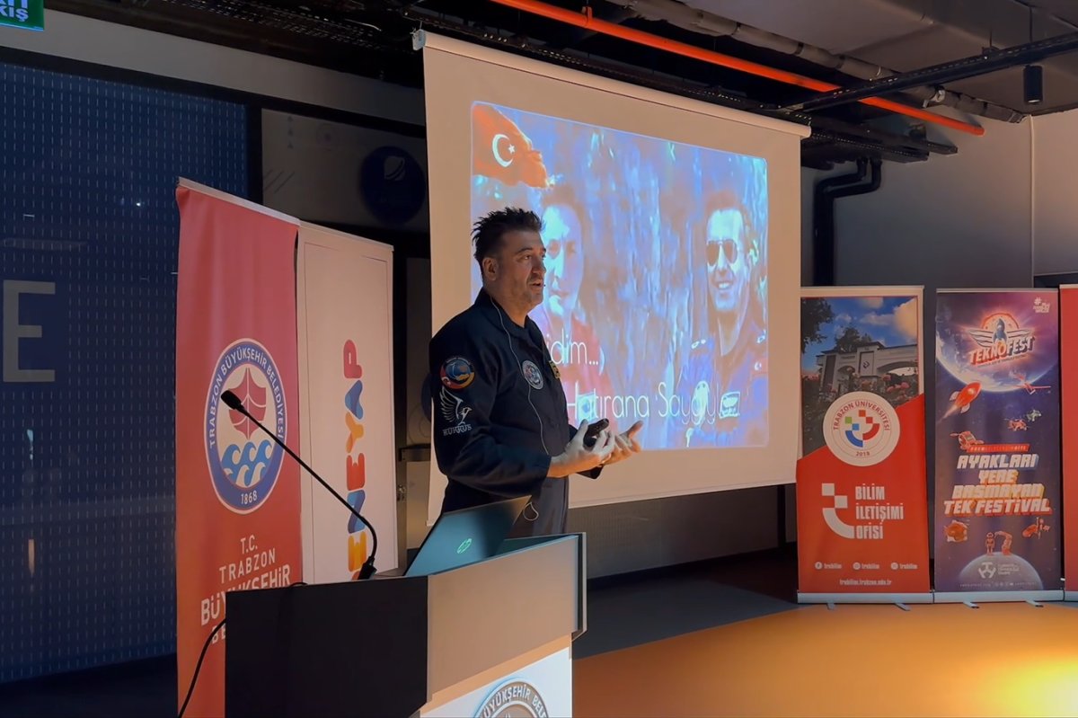 HÜRKUŞ pilotu Özpala Trabzon’da gençlerle buluştu