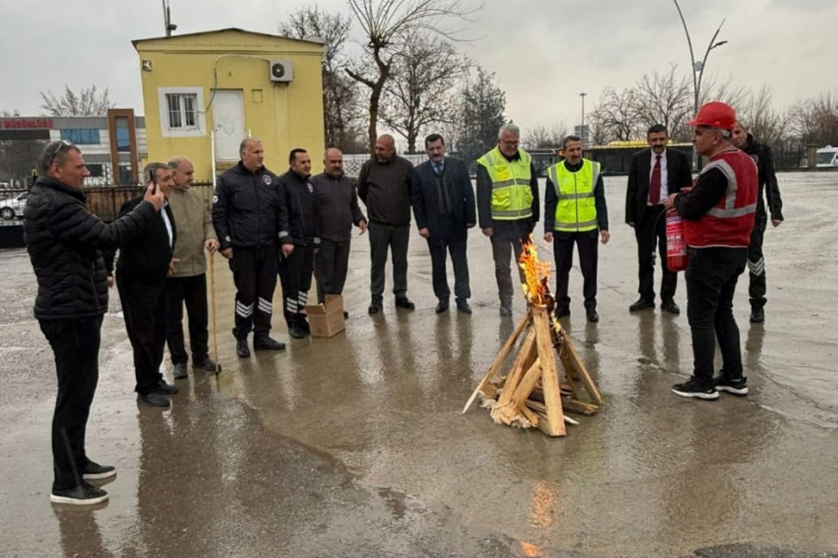 Batman Garı'nda tatbikat yapıldı