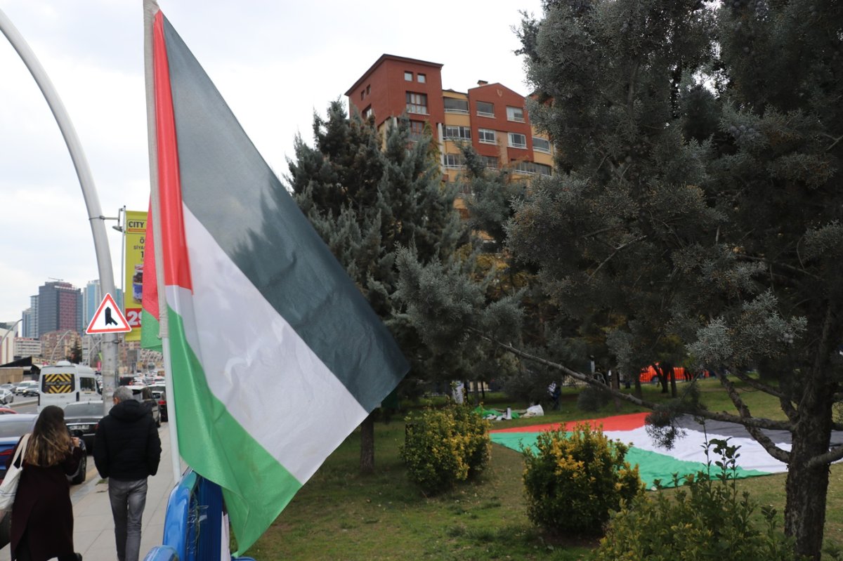 Ankara’da ABD Büyükelçiliği önünde 'Gazze Nöbeti' devam ediyor
