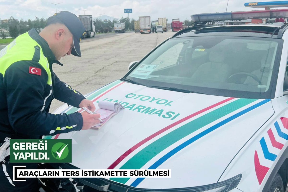 Gaziantep’te otoyolda drone destekli 50 bin araç denetlendi