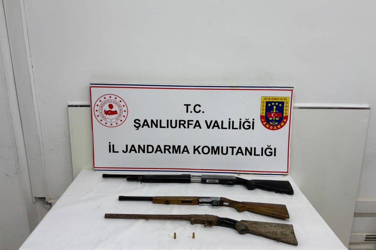 Şanlıurfa’da ruhsatsız silah operasyonu