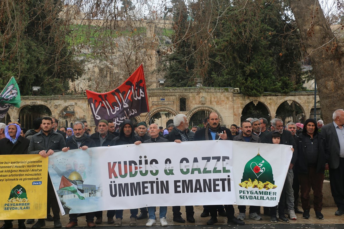 Şanlıurfa’da 'Dünya Kudüs Günü' açıklaması: Küresel barış, Kudüs'ün özgürlüğüne bağlı