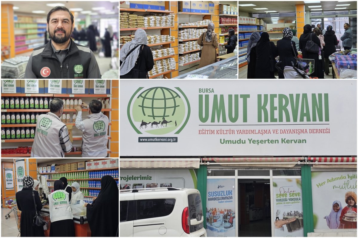 Umut Kervan'ından bayram öncesi ihtiyaç sahiplerine gıda ve kıyafet yardımı