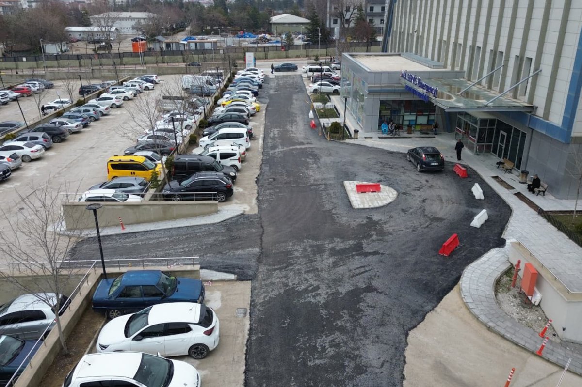 Battalgazi Devlet Hastanesi otoparkı yenilendi
