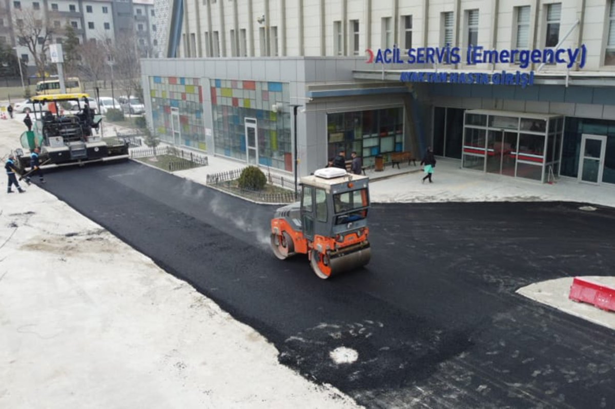 Battalgazi Devlet Hastanesi otoparkı yenilendi