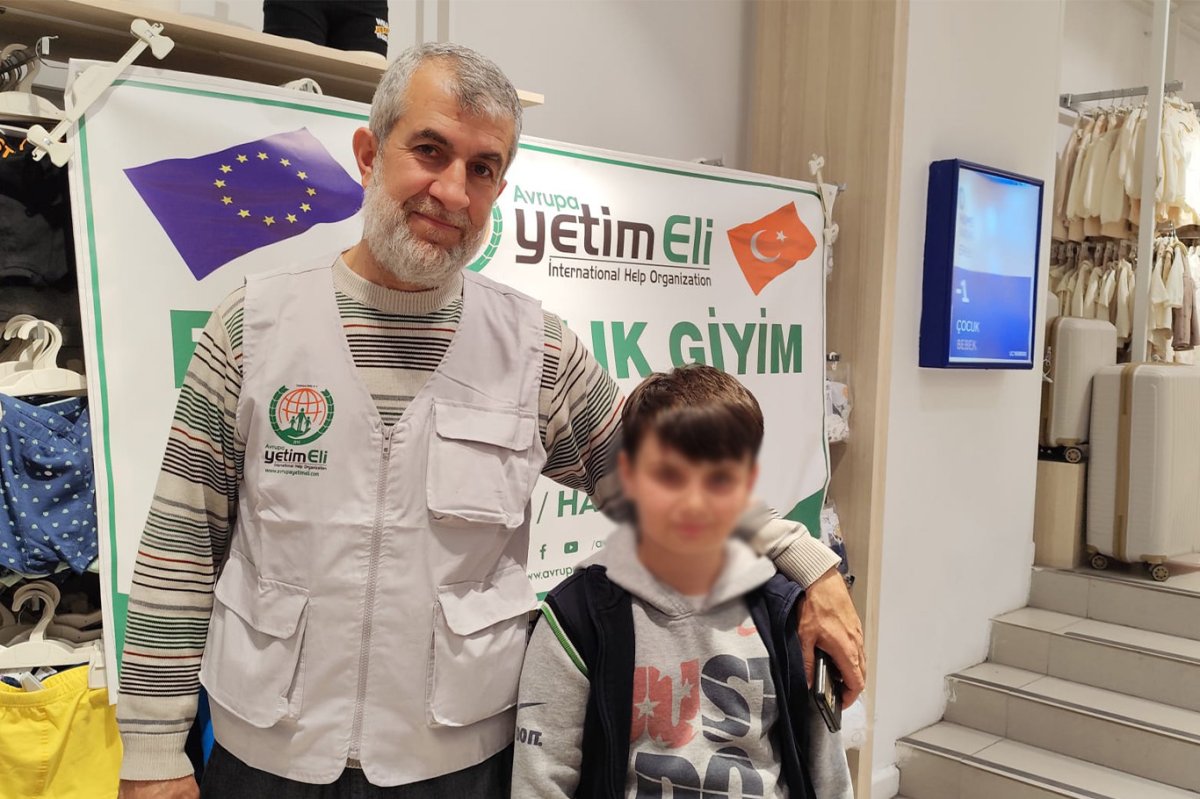 Avrupa Yetim Eli Hatay'da bayram öncesi çocukların yüzünü güldürdü