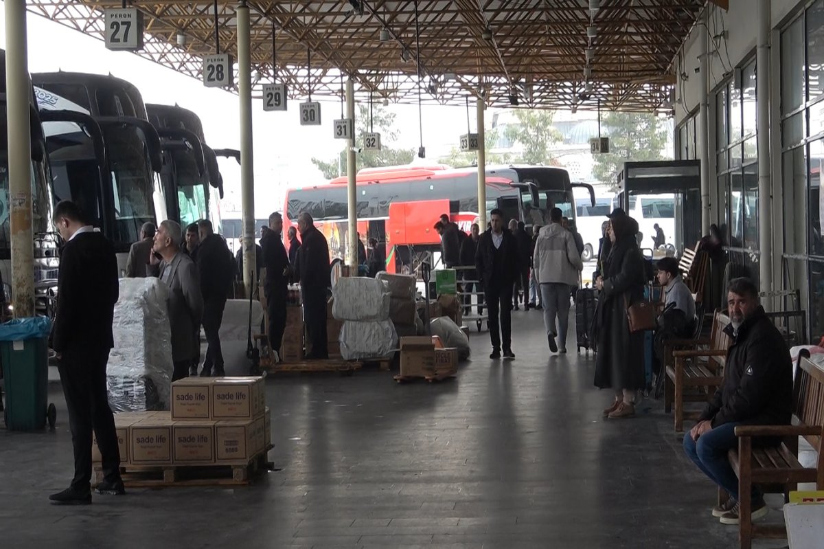 Bayram öncesi otogarda beklenen yoğunluk oluşmadı