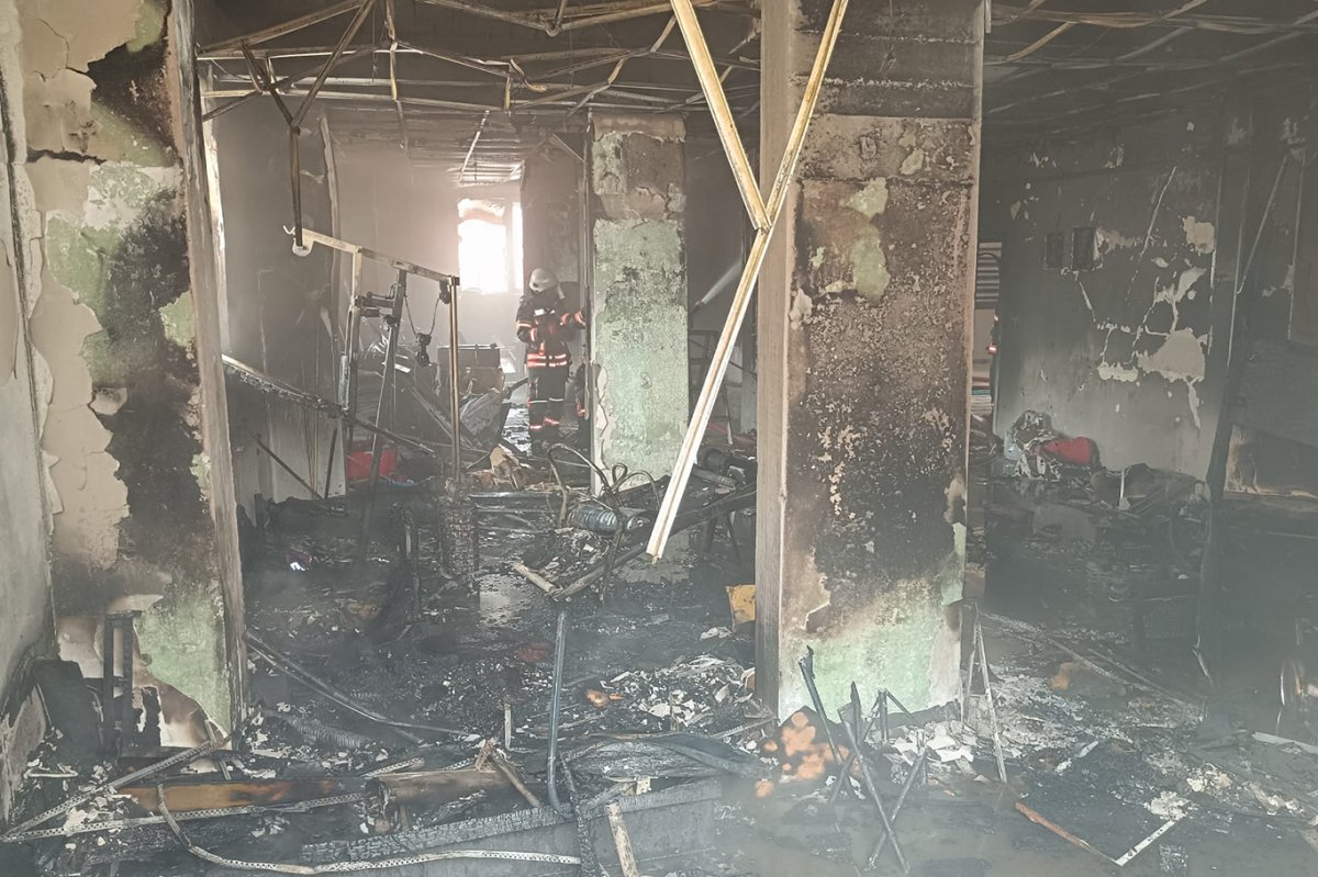 Malatya'da spor salonunda çıkan yangın paniğe neden oldu