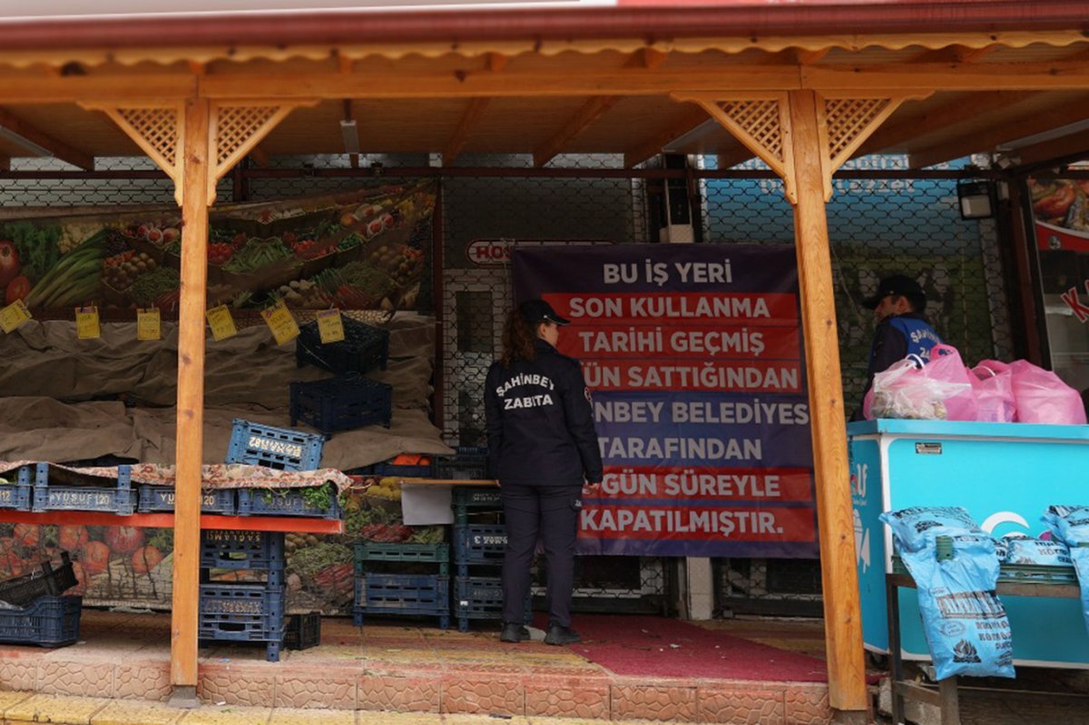 Gaziantep'te tarihi geçmiş ürün satan işyerleri kapatıldı