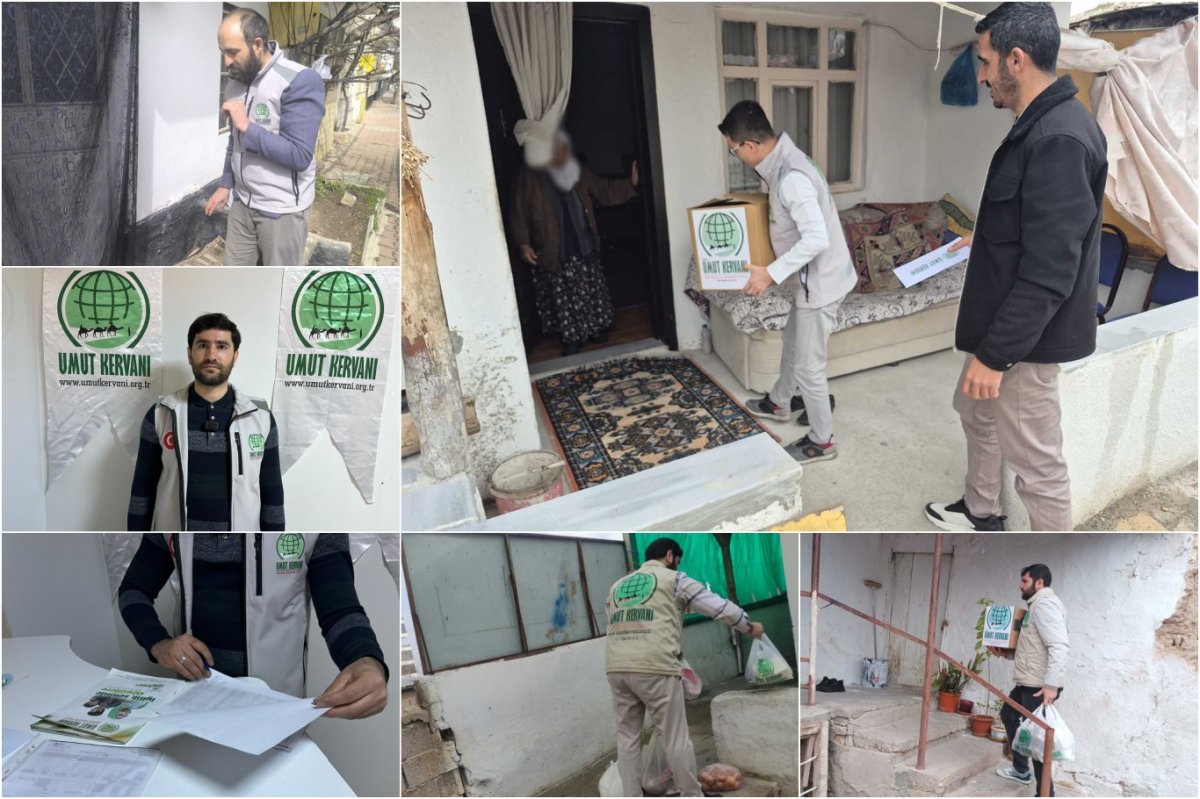 Konya Umut Kervanı Ramazanda ihtiyaç sahibi ailelere yardımda bulundu