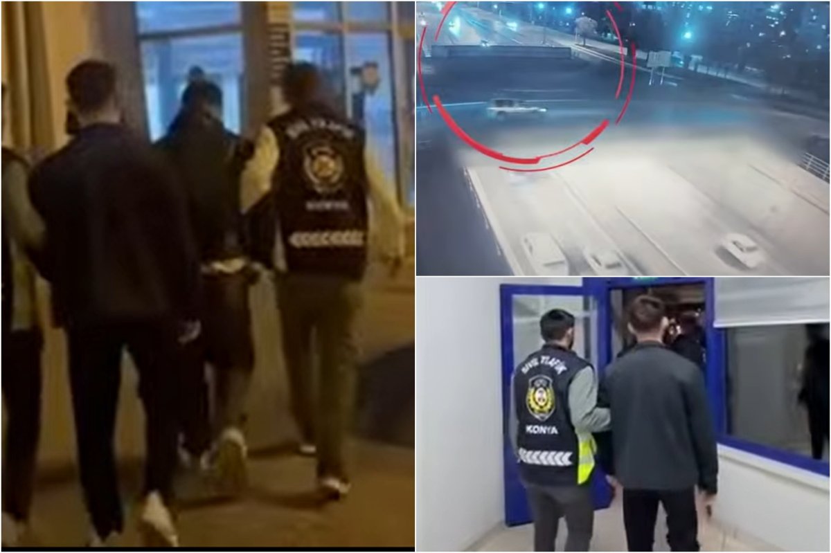 Konya’da trafikte yarış yapan 2 sürücüye ceza