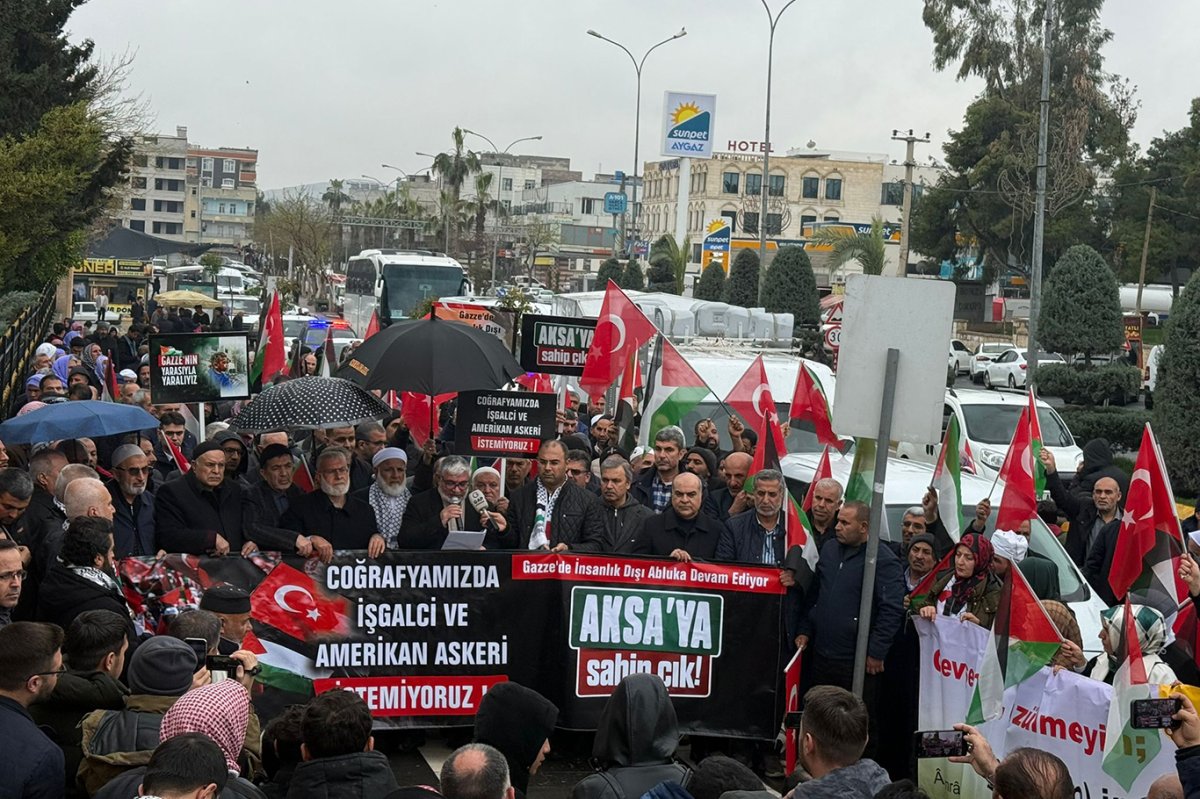 Şanlıurfa’dan siyonizme ve emperyalizme tepki