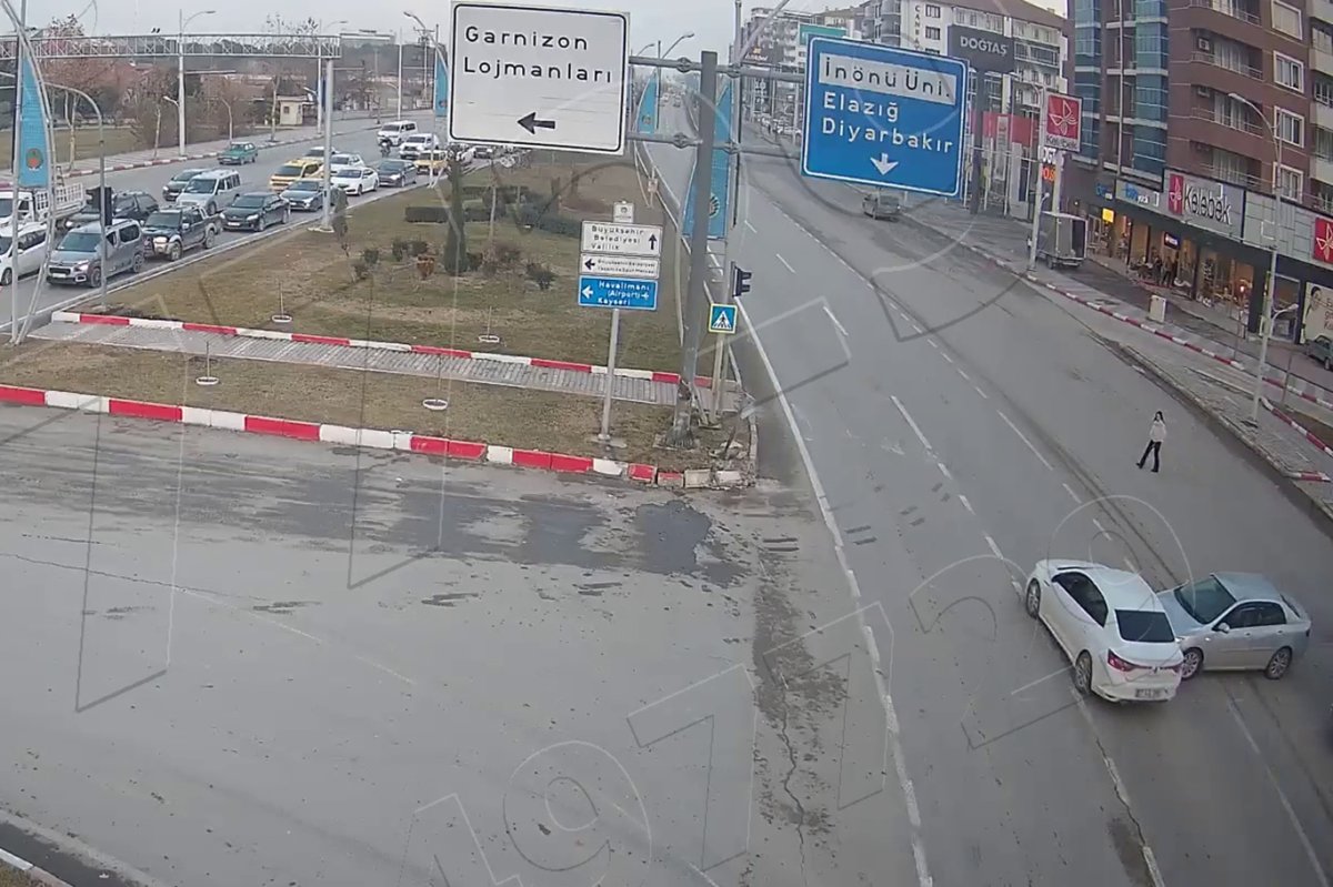 Malatya'daki kazalar KGYS kameralarında