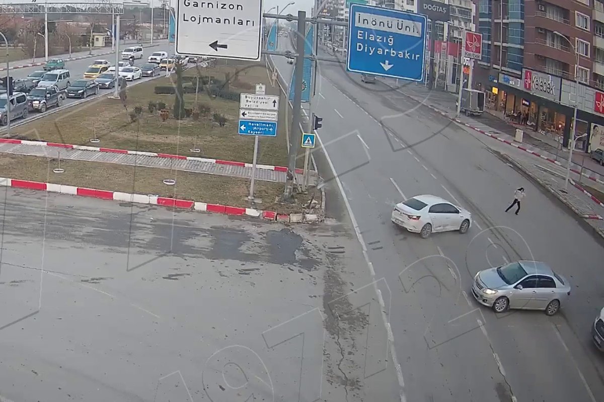 Malatya'daki kazalar KGYS kameralarında