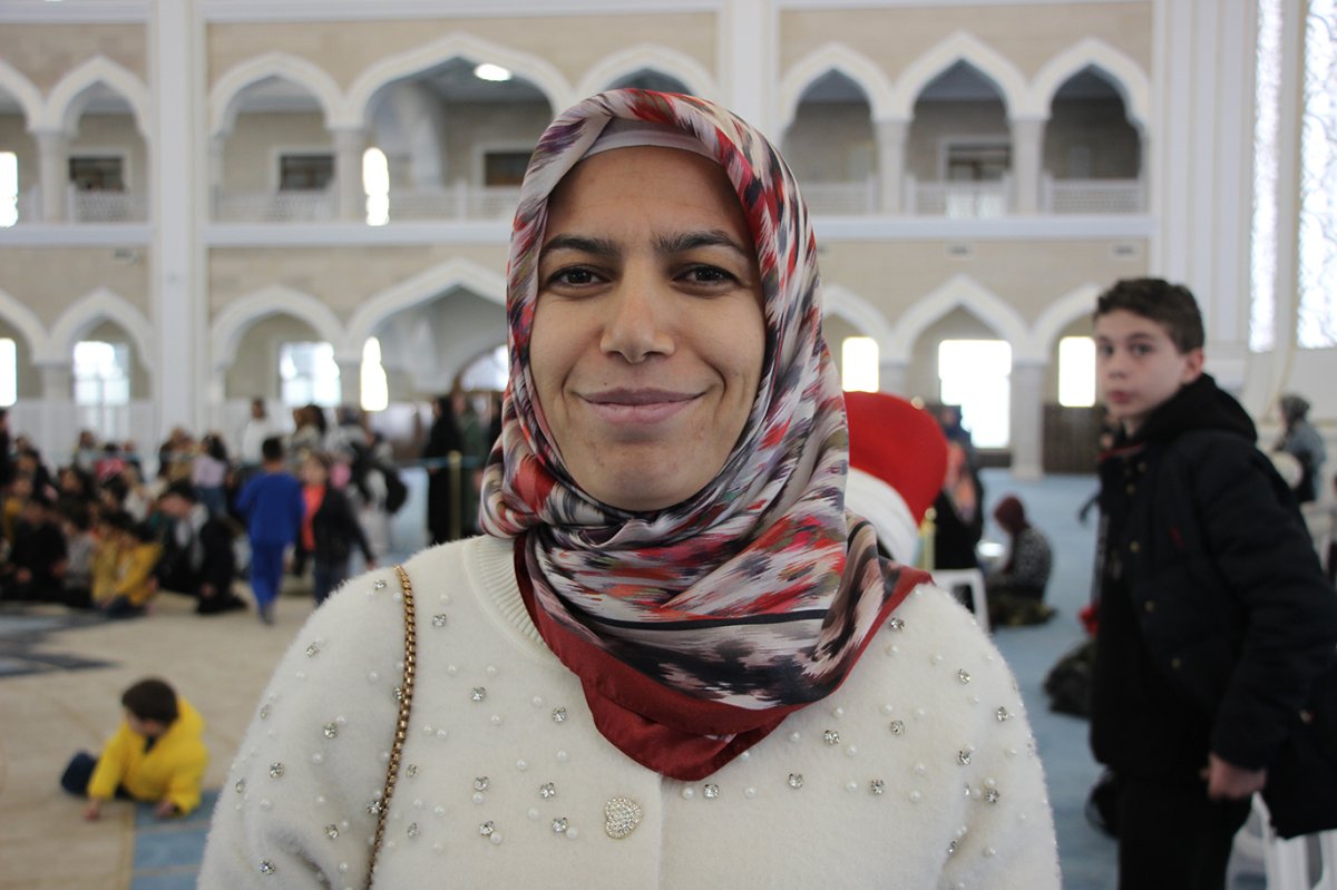 Gaziantep'te aileler ve çocukları camide düzenlenen etkinlikte bir araya geldi