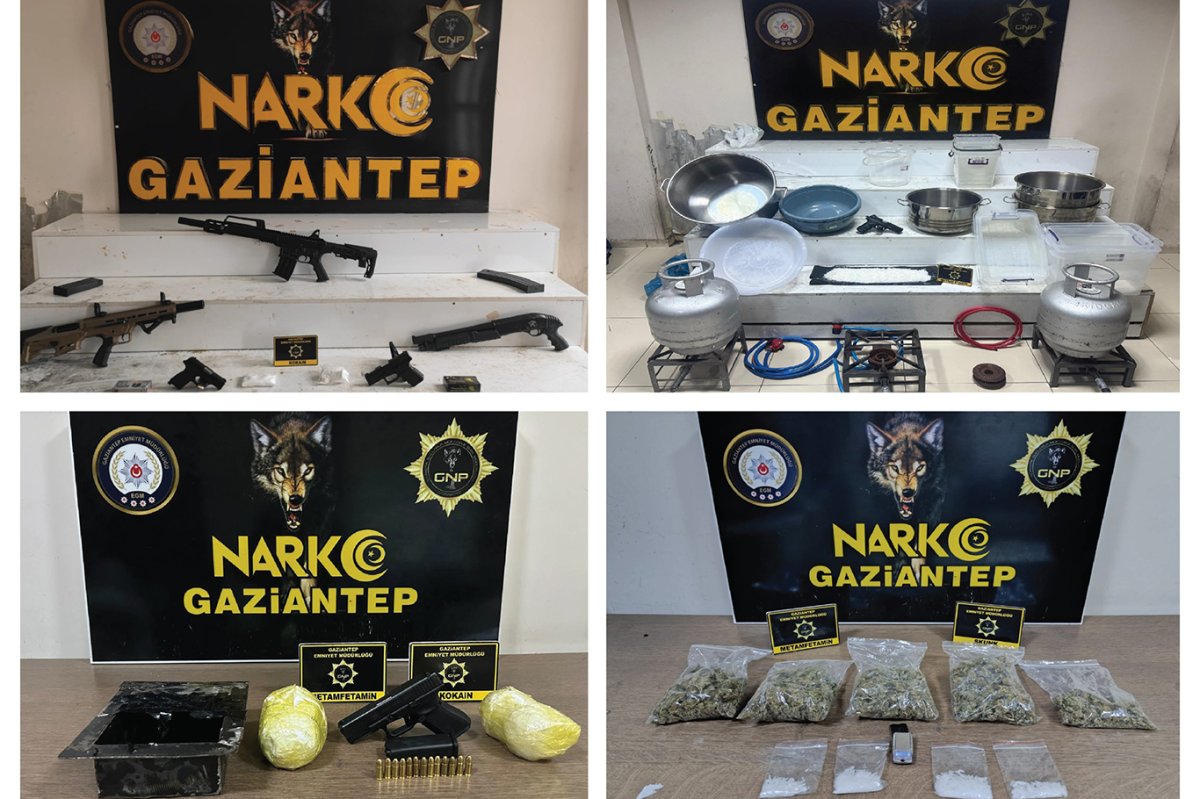Gaziantep'te uyuşturucu operasyonları: Bin 767 şüpheli yakalandı