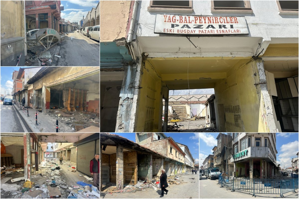 Konya’nın köklü çarşılarından Yağ-Bal Peynirciler Pazarı yıkılıyor