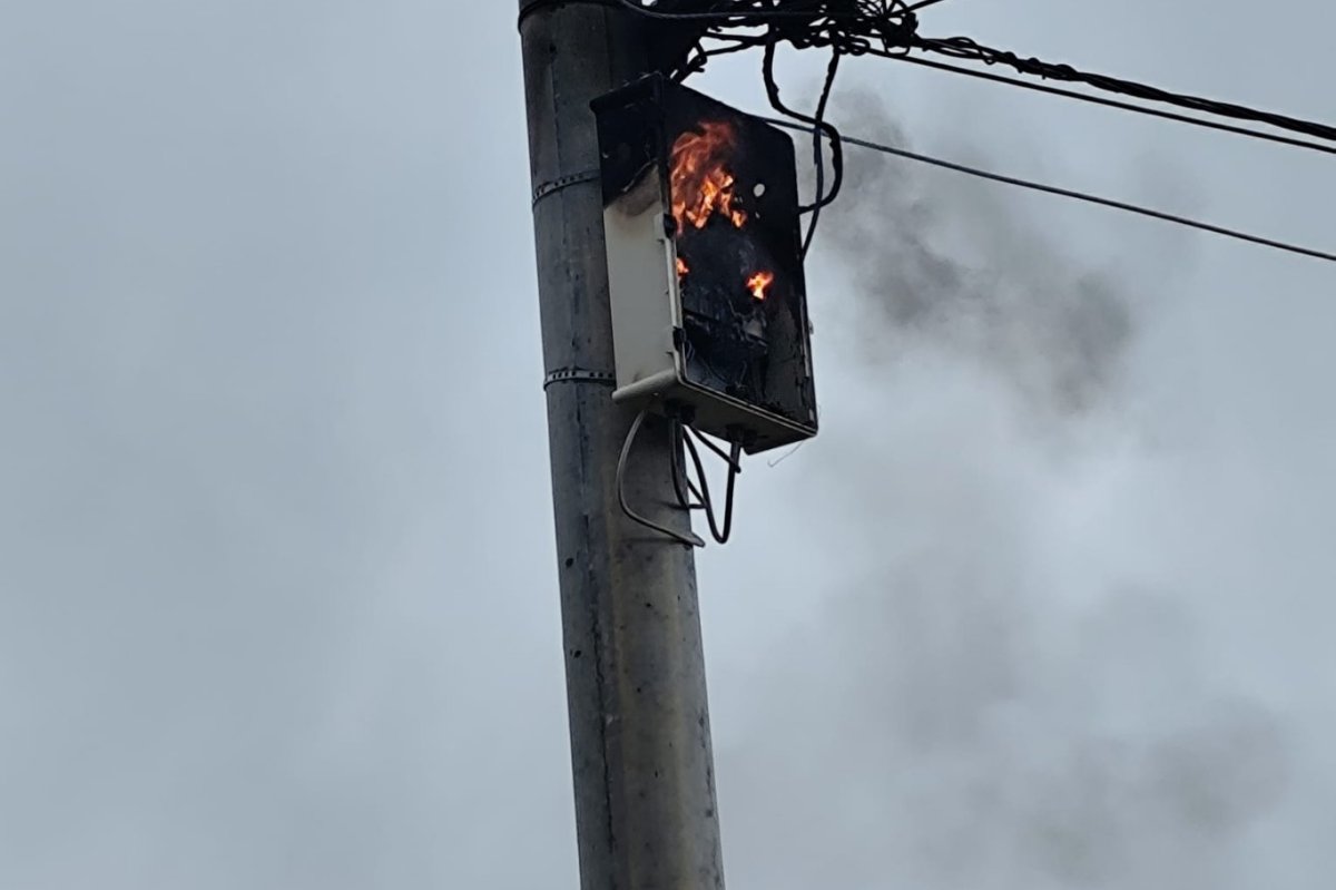 Mardin’de sağanak sırasında elektrik panosunda yangın