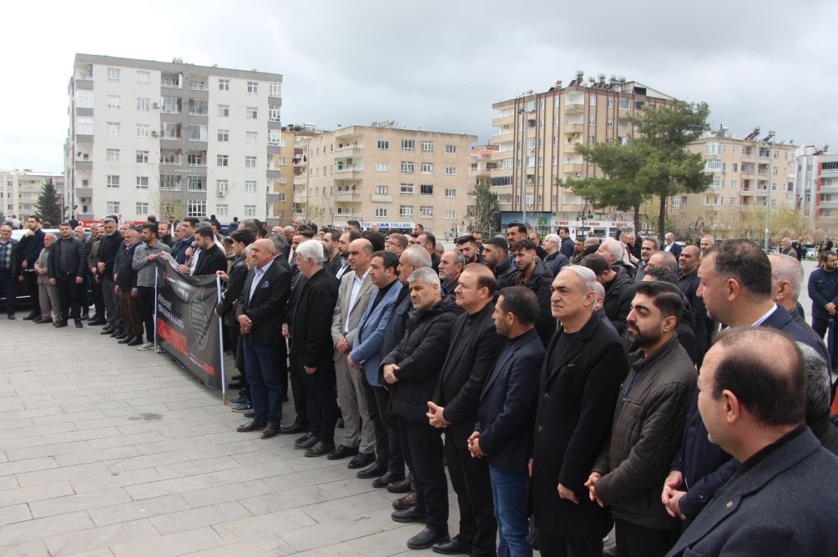Mardin’de “idam yasası”na tepki: Filistin için basın açıklaması
