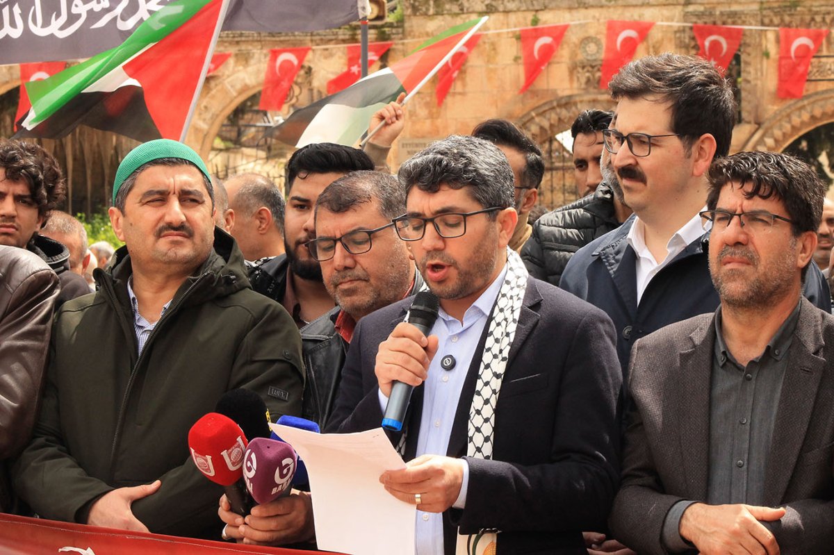 Şanlıurfa'da STK Platformu'ndan Gazze açıklaması: 'Mescid-i Aksa yalnız değildir'