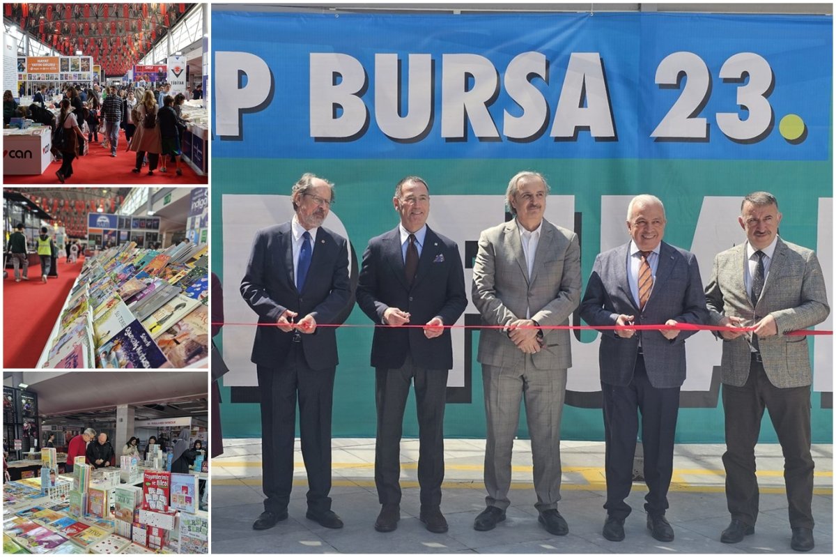 Bursa 23. Kitap Fuarı kapılarını ziyaretçilere açtı