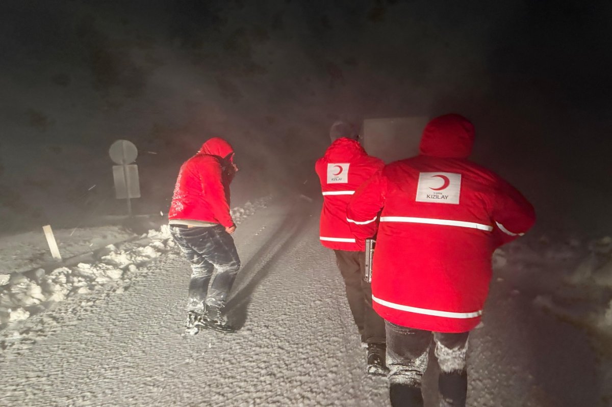 Olumsuz hava koşulları nedeni ile Tendürek Geçidi'nde ulaşımı aksıyor