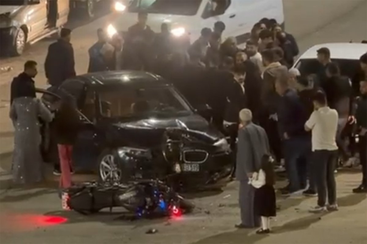 Otomobil ile motosiklet çarpıştı: Bir yaralı