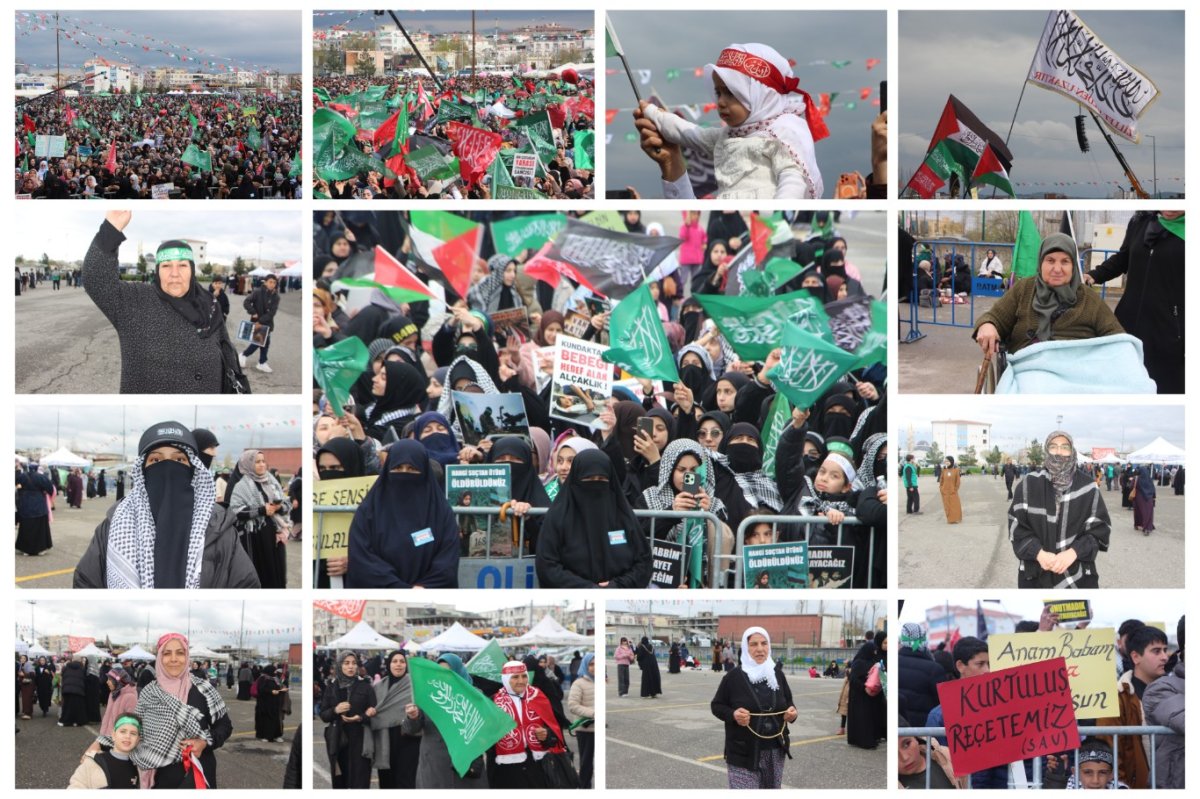 Mevlid-i Nebi mitingine katılan kadınlar: Peygamberimizin aşkından bizi hiçbir engel tutamıyor