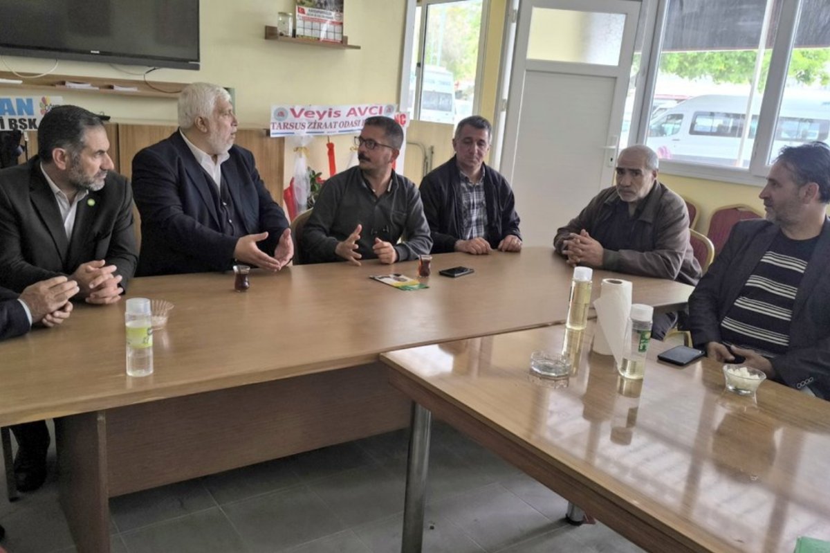 HÜDA PAR heyetinden Tarsus Muhtarlar Derneği’ne ziyaret