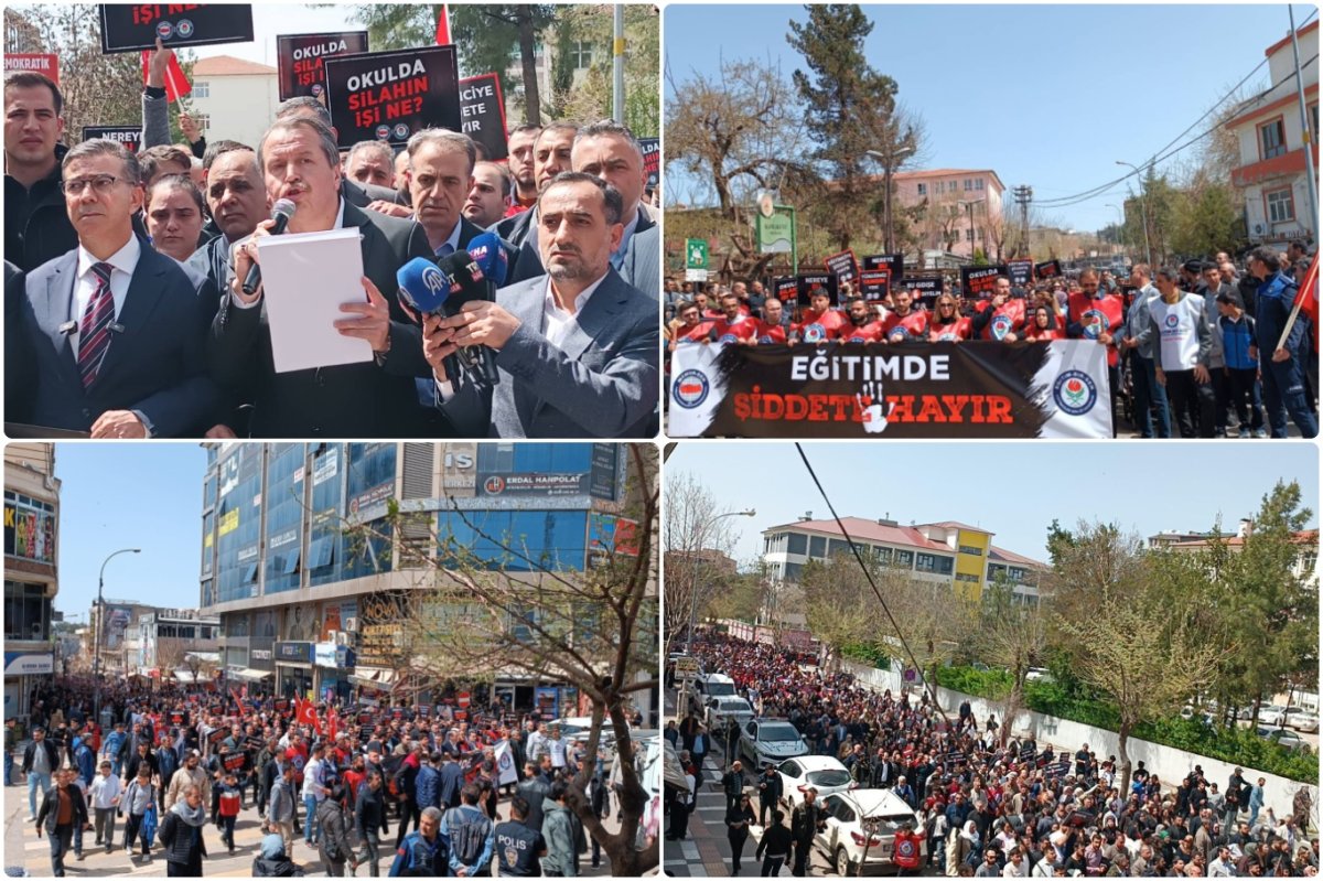 Şanlıurfa'da eğitimde şiddete tepki amacıyla binlerce kişi yürüdü