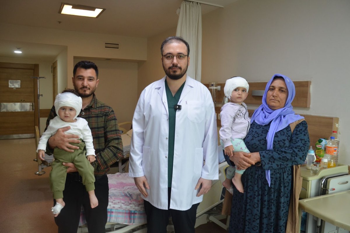 Şanlıurfa'da iki bebek biyonik kulakla ilk kez ses duydu