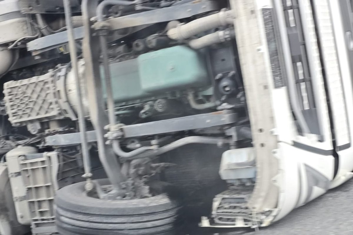 Bilecik'te kontrolden çıkan tır devrildi: Sürücü yaralandı