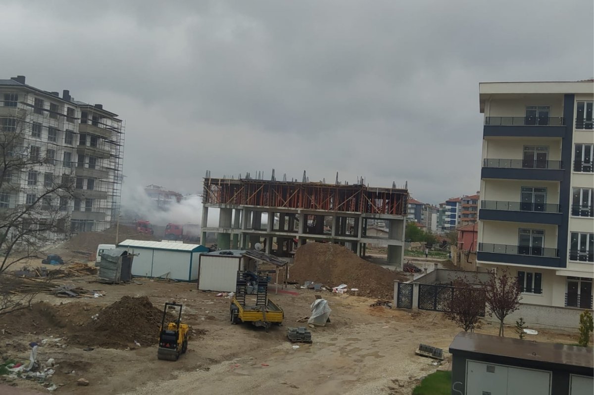 Konya’da terk edilmiş evde yangın