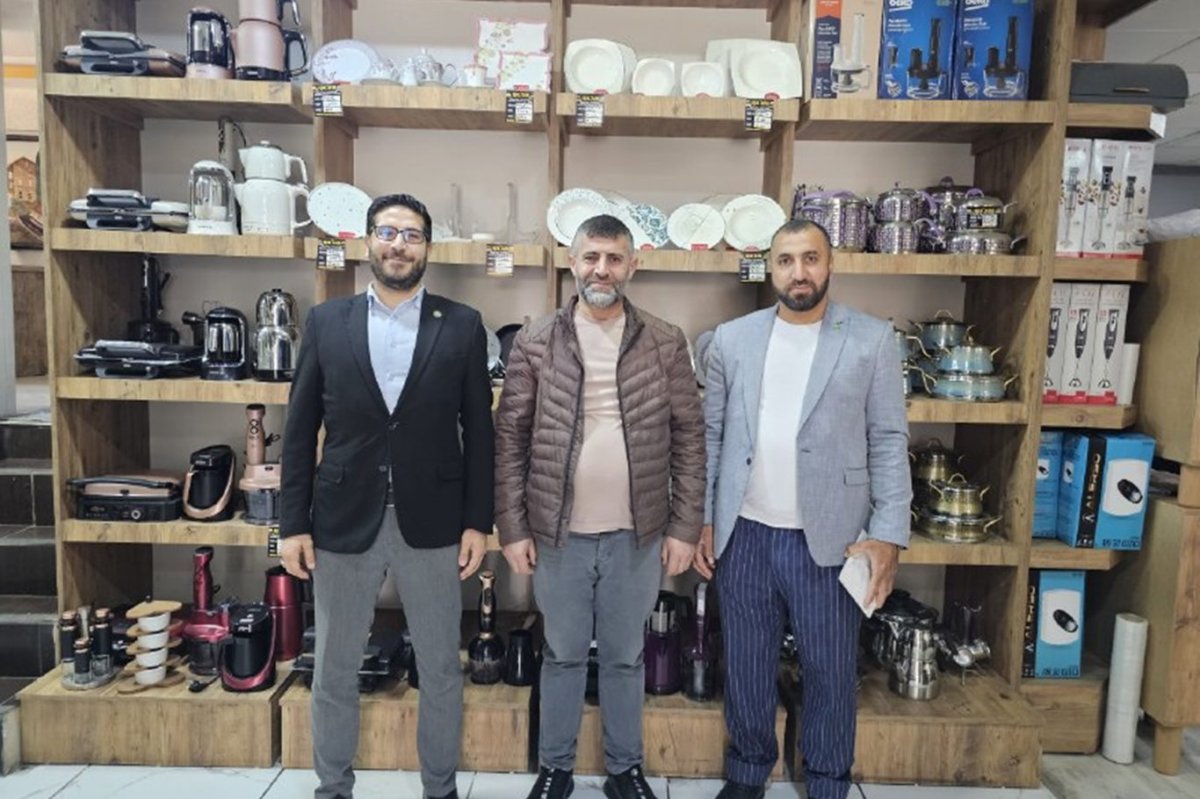 HÜDA PAR Yıldırım İlçe Başkanı Aymelek esnaf ziyaretinde bulundu