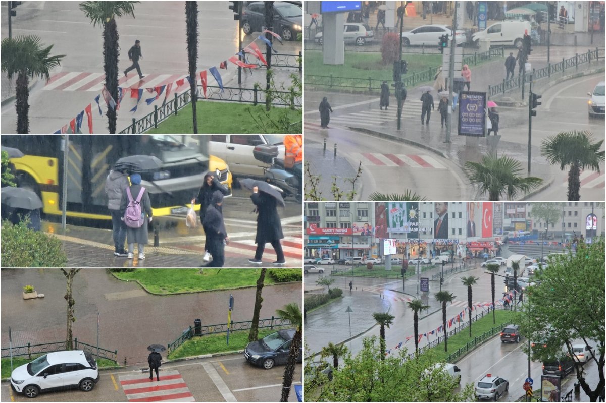 Bursa’da sağanak yağış etkili oldu