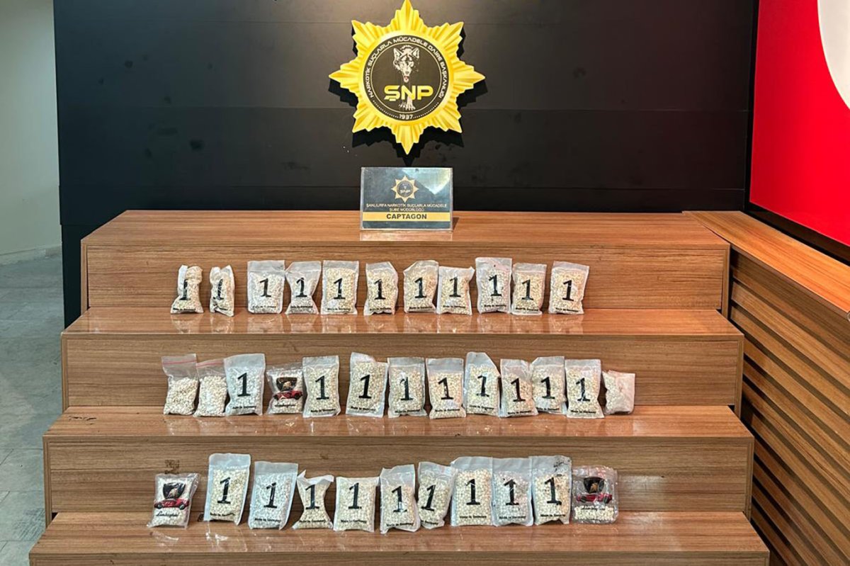Şanlıurfa'da 34 bin adet uyuşturucu hap ele geçirildi