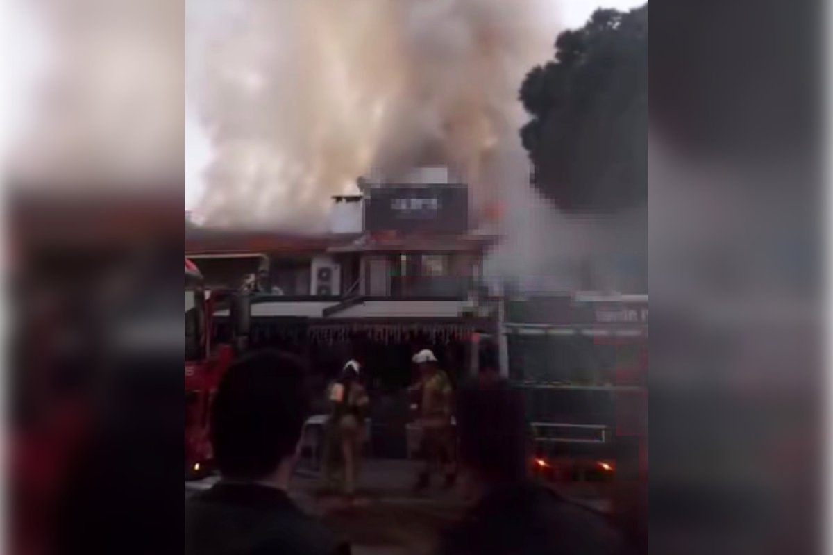 İzmir'de restoran yangını