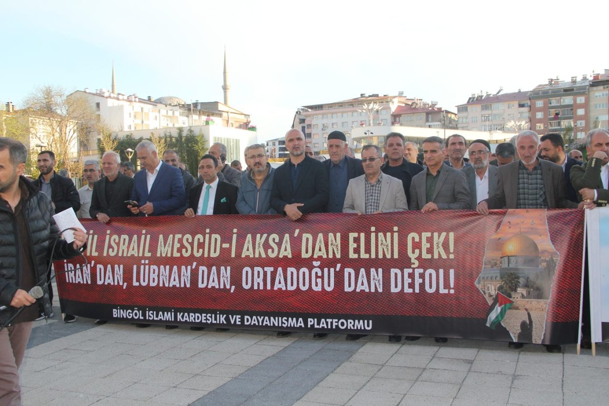 Bingöl'den işgal rejimine tepki: Küresel vicdan hareketine engel olamayacaksınız