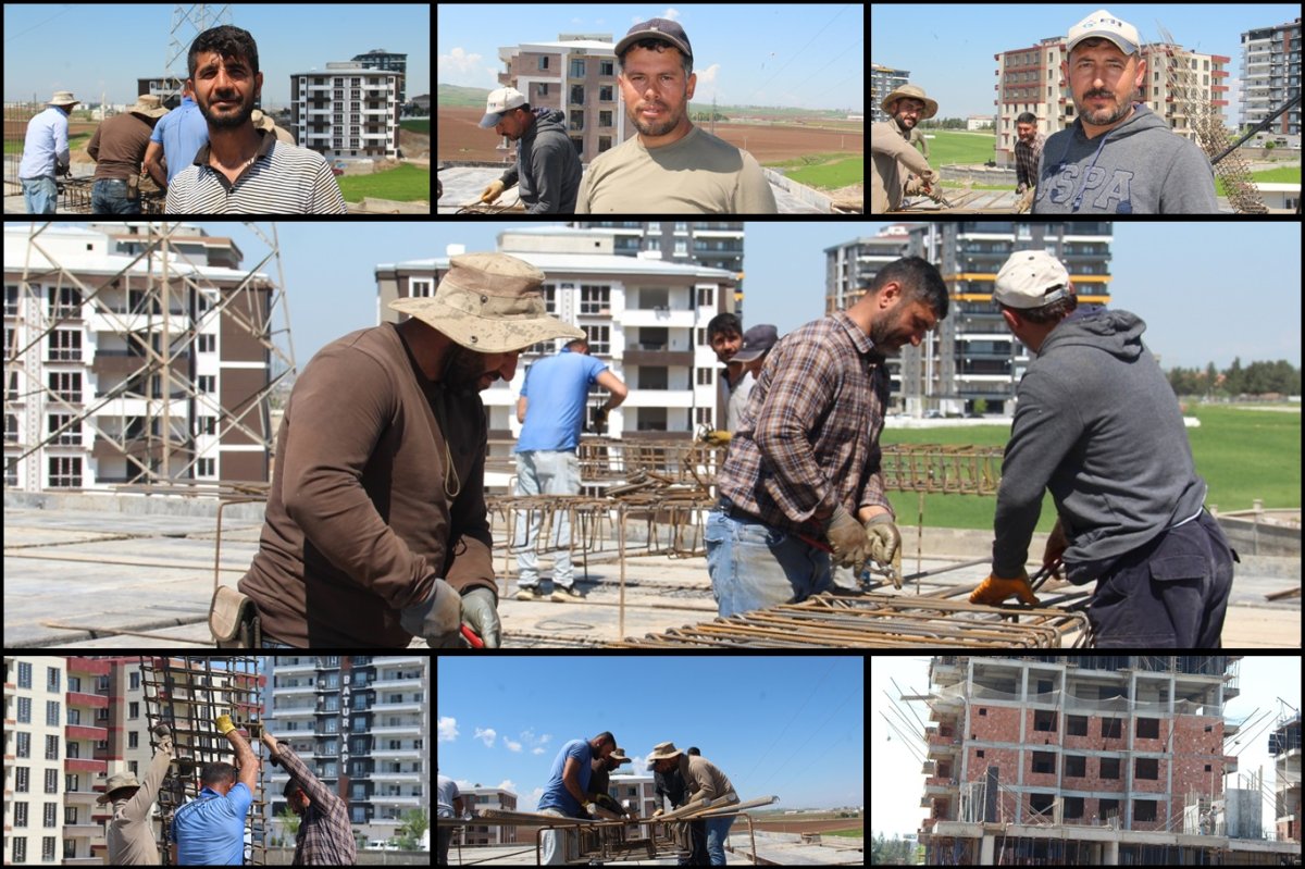 1 Mayıs'ta çalışan inşaat işçileri: Bayram değil, geçim günü