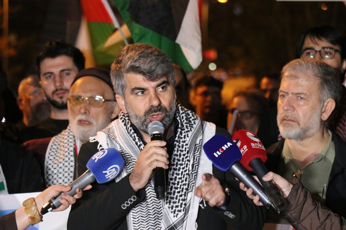 Ankara’da Sumud Filosu’na yönelik saldırı protesto edildi