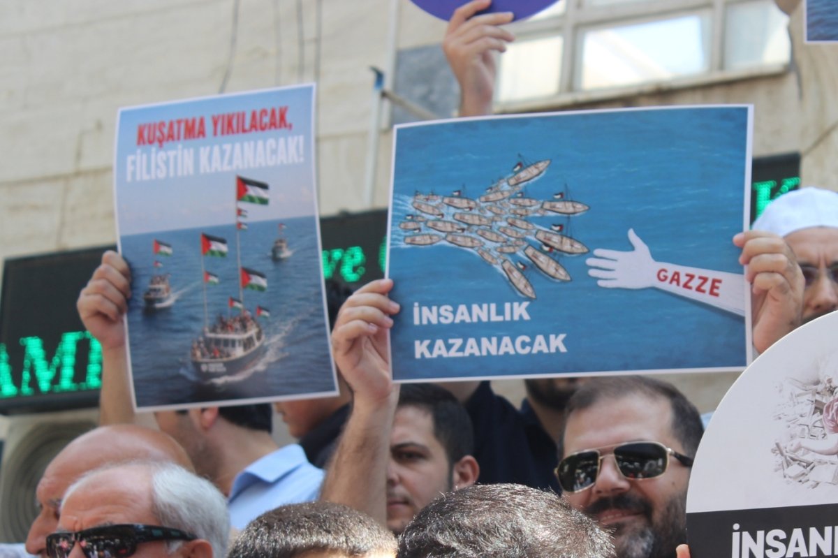 Mersin’de Sumud Filosu'na müdahaleye tepki: Uluslararası sularda yapılan müdahale kabul edilemez