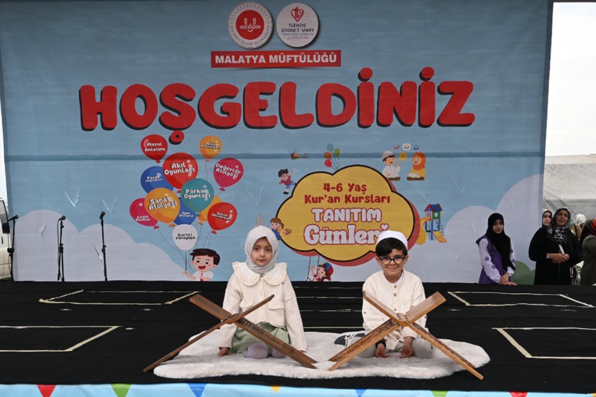 Malatya'da 4-6 Yaş Kur'an kursları tanıtım günlerine yoğun ilgi