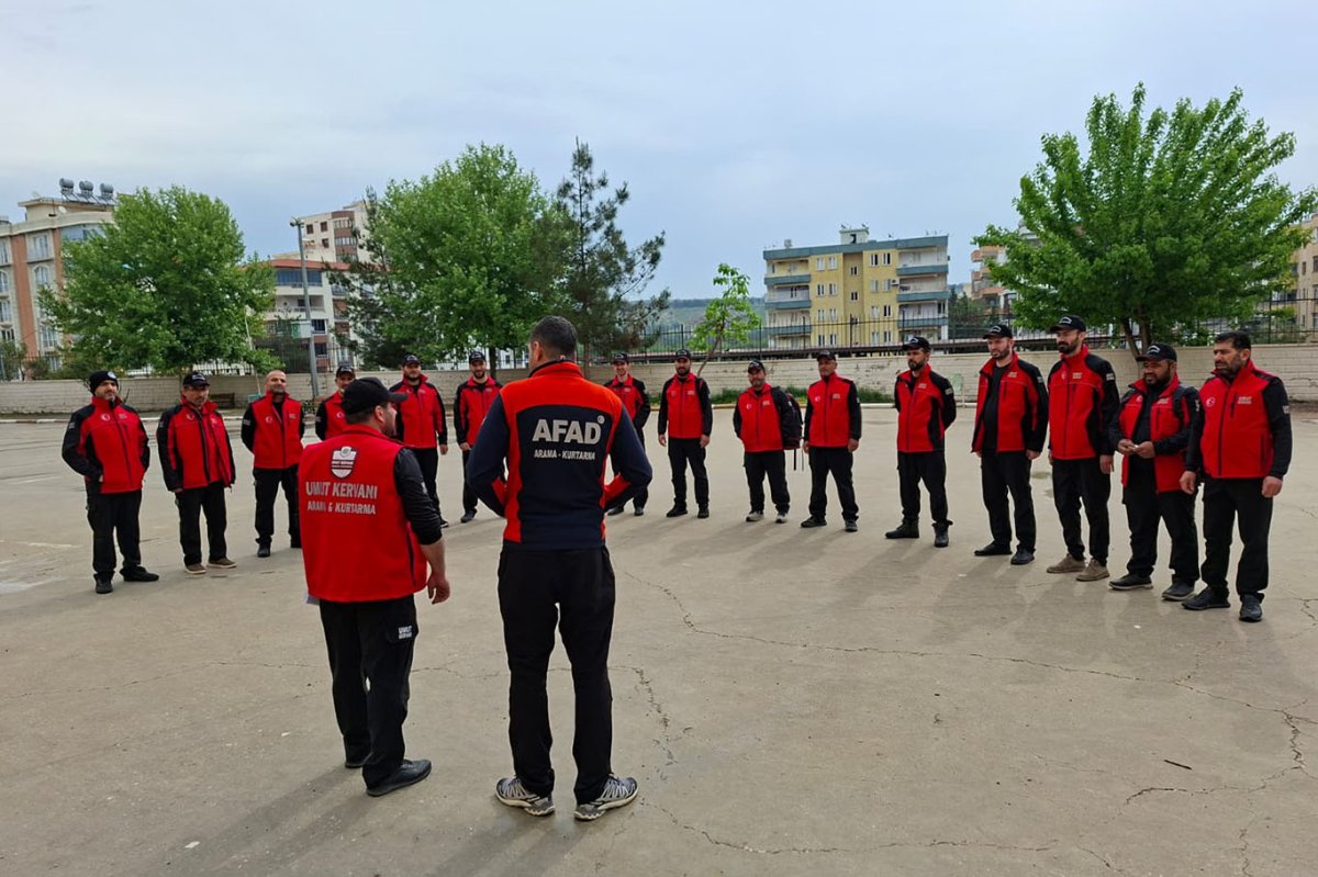 Şanlıurfa Umut Kervanı arama kurtarma ekibi akreditasyon için hazırlıklarını tamamladı